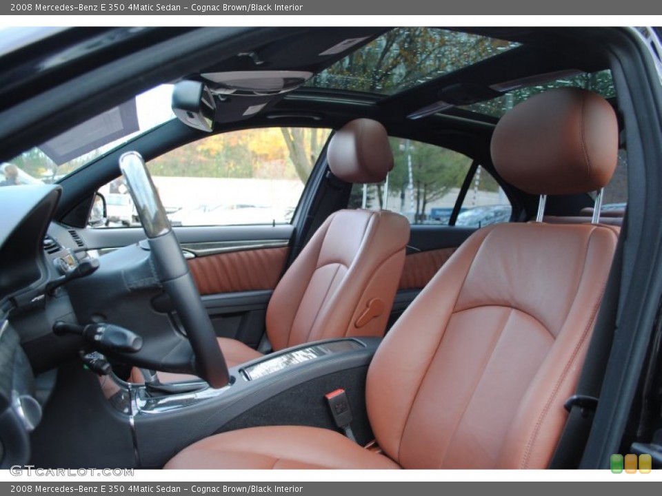 Cognac Brown/Black Interior Photo for the 2008 Mercedes-Benz E 350 4Matic Sedan #57089564