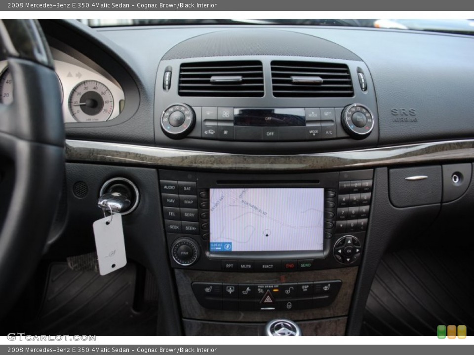 Cognac Brown/Black Interior Controls for the 2008 Mercedes-Benz E 350 4Matic Sedan #57089570