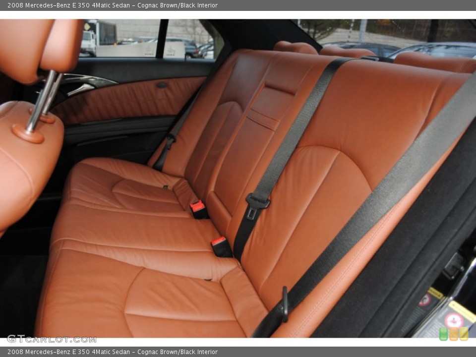 Cognac Brown/Black Interior Photo for the 2008 Mercedes-Benz E 350 4Matic Sedan #57089583