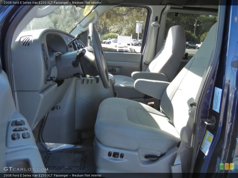 Medium Flint Interior Photo for the 2008 Ford E Series Van E150 XLT Passenger #57091709