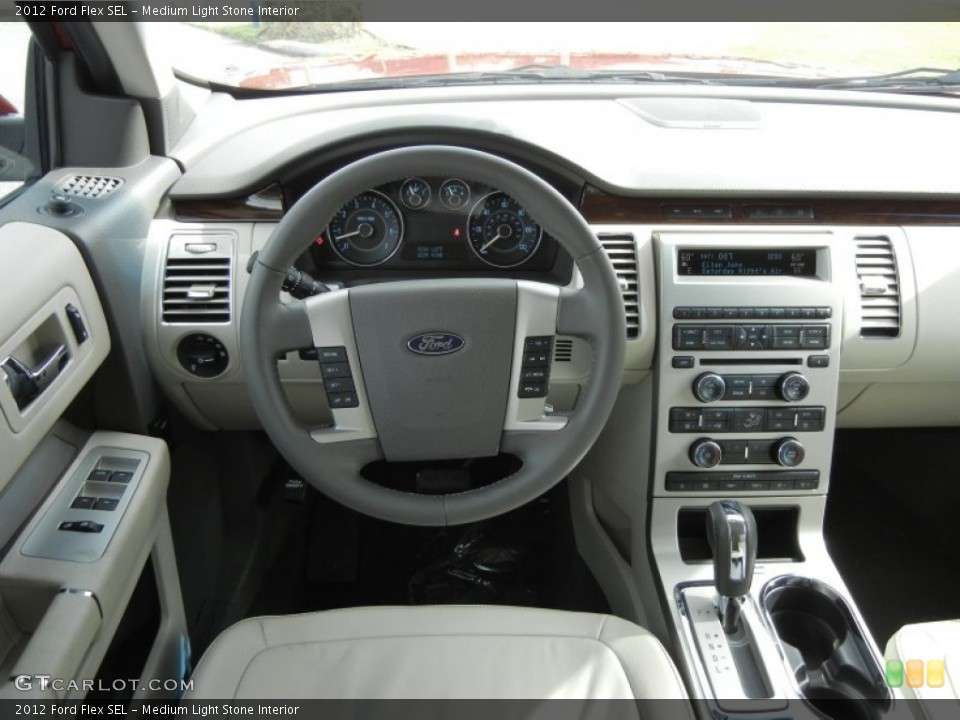 Medium Light Stone Interior Dashboard for the 2012 Ford Flex SEL #57092312
