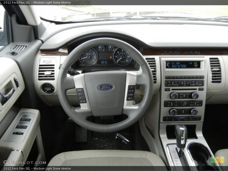 Medium Light Stone Interior Dashboard for the 2012 Ford Flex SEL #57092351