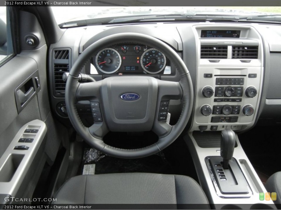 Charcoal Black Interior Dashboard for the 2012 Ford Escape XLT V6 #57092390
