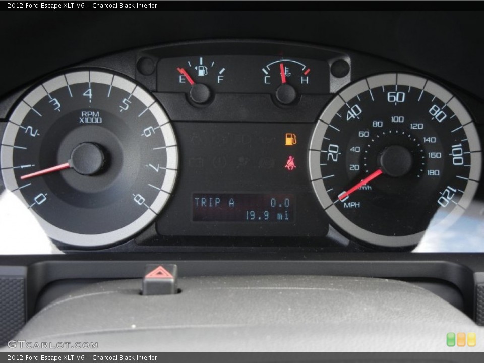 Charcoal Black Interior Gauges for the 2012 Ford Escape XLT V6 #57092393