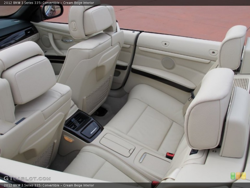 Cream Beige Interior Photo for the 2012 BMW 3 Series 335i Convertible #57093641