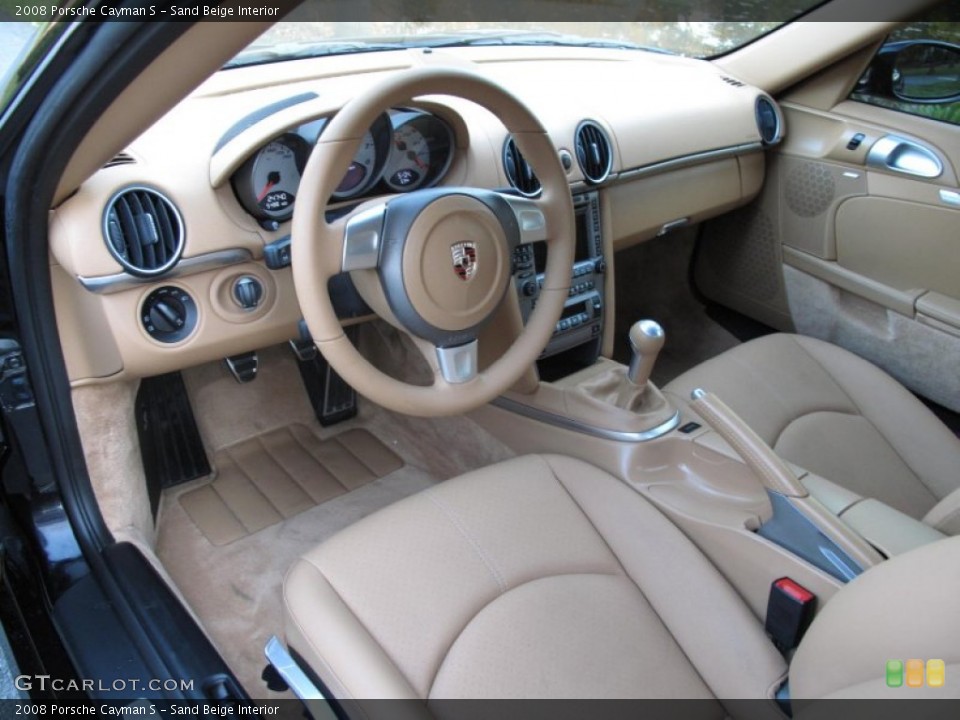 Sand Beige Interior Photo for the 2008 Porsche Cayman S #57093677