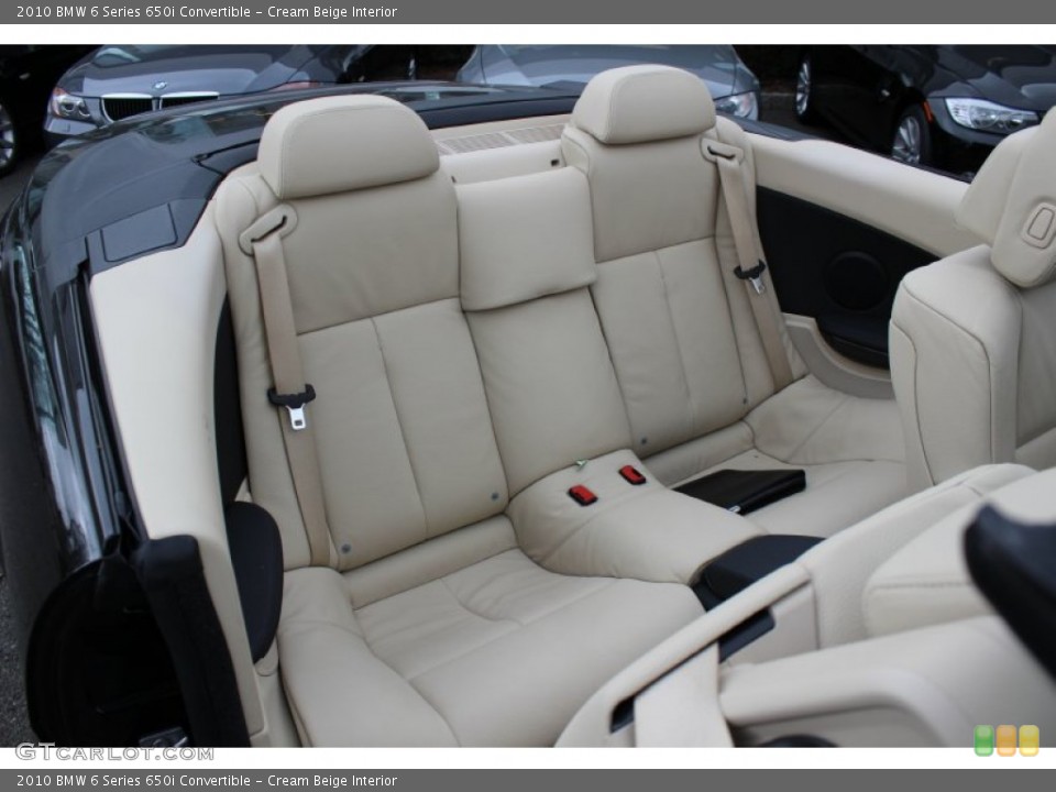 Cream Beige Interior Photo for the 2010 BMW 6 Series 650i Convertible #57099535
