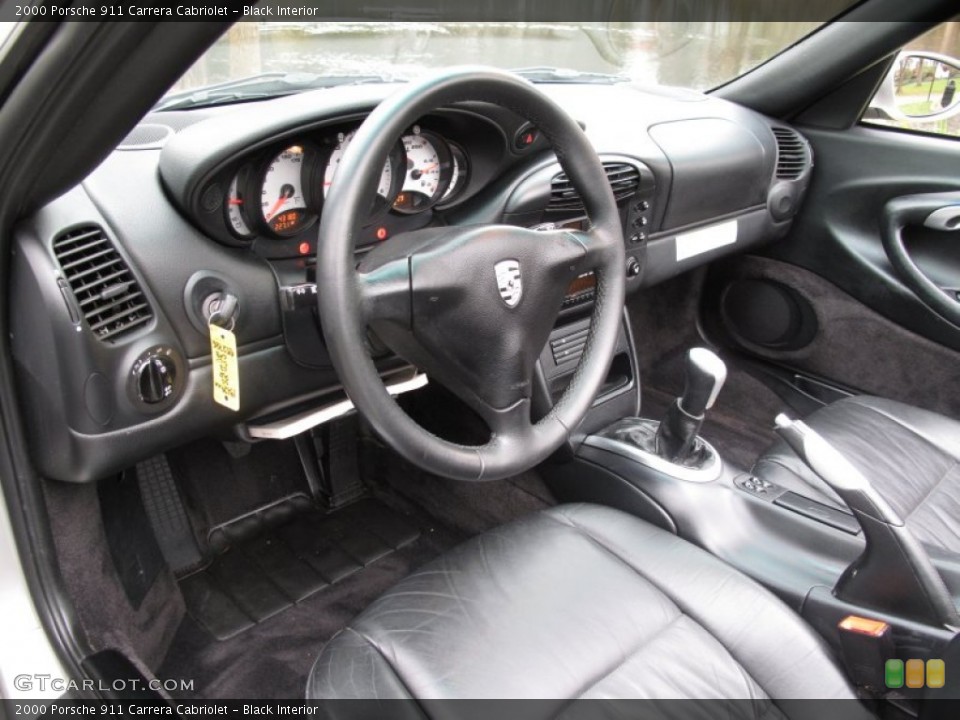 Black Interior Photo for the 2000 Porsche 911 Carrera Cabriolet #57100360