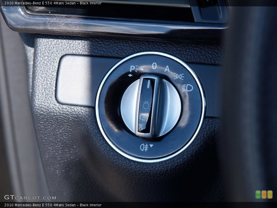 Black Interior Controls for the 2010 Mercedes-Benz E 550 4Matic Sedan #57101107