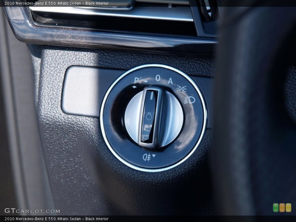 Black Interior Controls for the 2010 Mercedes-Benz E 550 4Matic Sedan #57101197