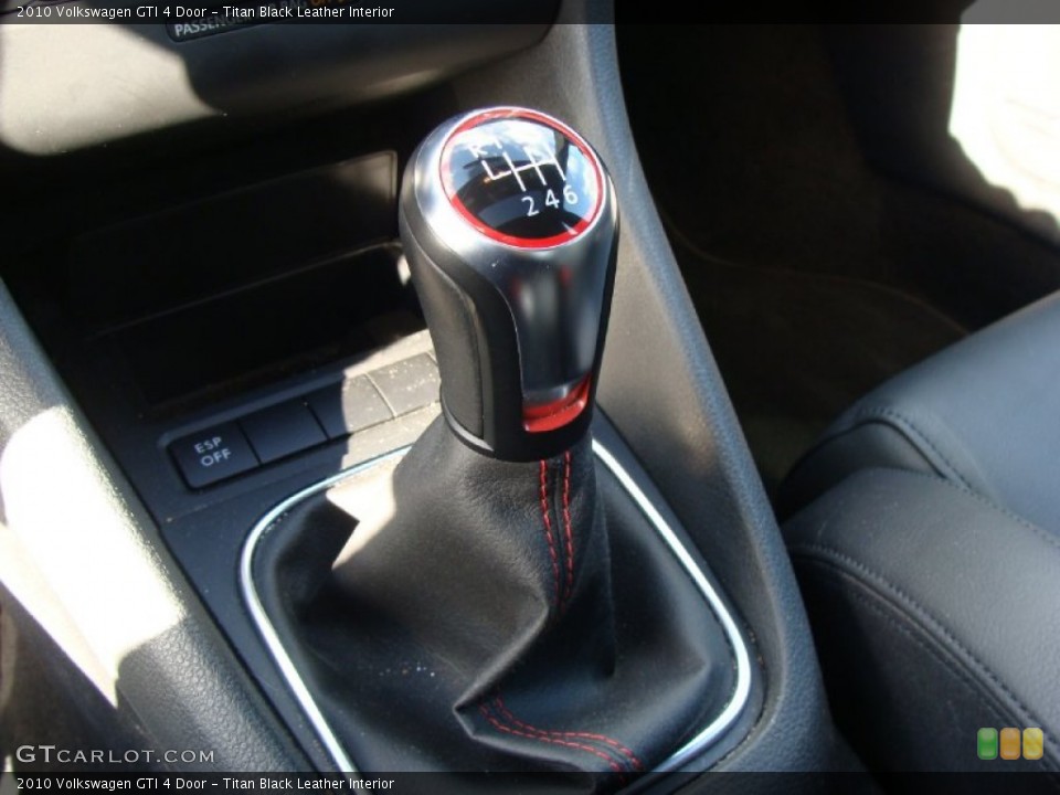 Titan Black Leather Interior Transmission for the 2010 Volkswagen GTI 4 Door #57101782