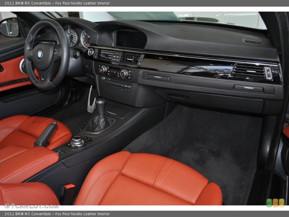 Fox Red Novillo Leather Interior Dashboard for the 2011 BMW M3 Convertible #57102752