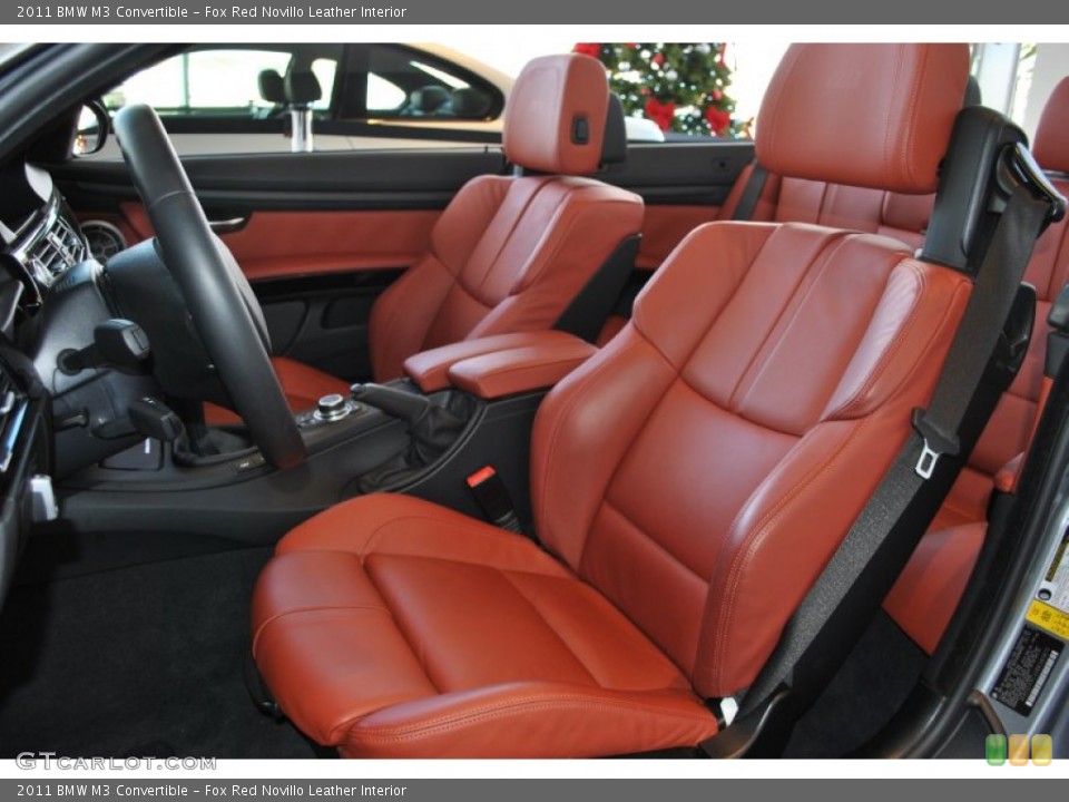 Fox Red Novillo Leather Interior Photo for the 2011 BMW M3 Convertible #57102778