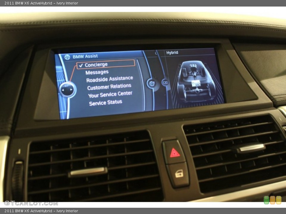 Ivory Interior Controls for the 2011 BMW X6 ActiveHybrid #57103426