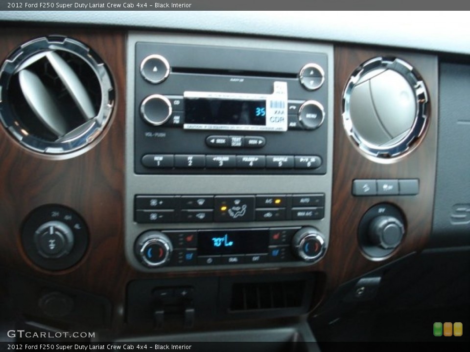 Black Interior Controls for the 2012 Ford F250 Super Duty Lariat Crew Cab 4x4 #57105427