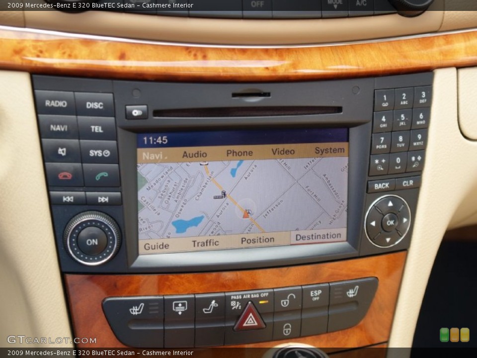 Cashmere Interior Navigation for the 2009 Mercedes-Benz E 320 BlueTEC Sedan #57105458