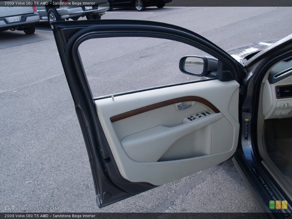 Sandstone Beige Interior Door Panel for the 2009 Volvo S80 T6 AWD #57106039