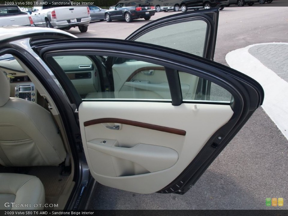 Sandstone Beige Interior Door Panel for the 2009 Volvo S80 T6 AWD #57106069