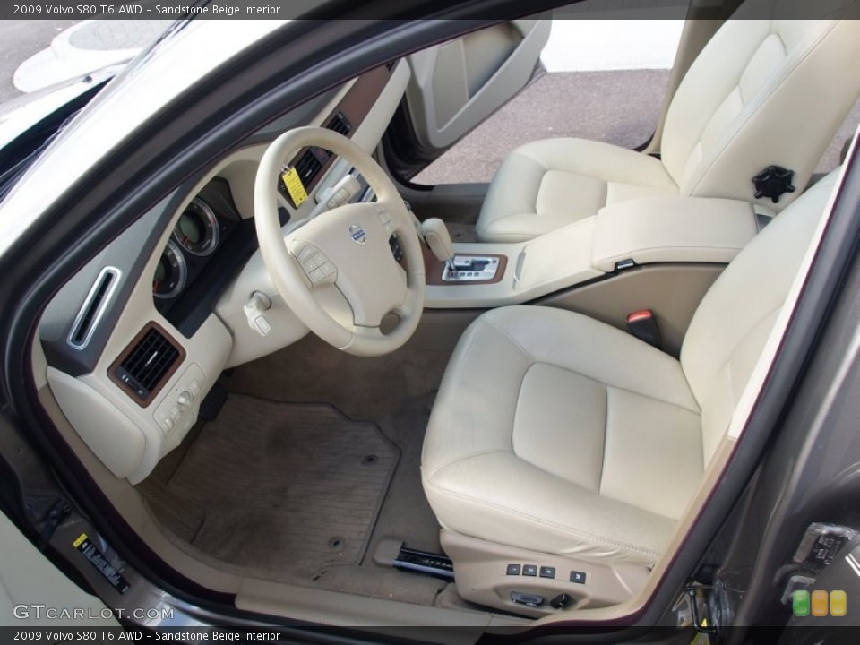 Sandstone Beige Interior Photo for the 2009 Volvo S80 T6 AWD #57106132