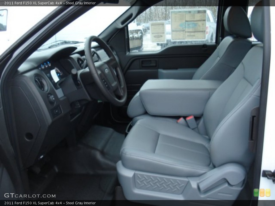 Steel Gray Interior Photo for the 2011 Ford F150 XL SuperCab 4x4 #57107119