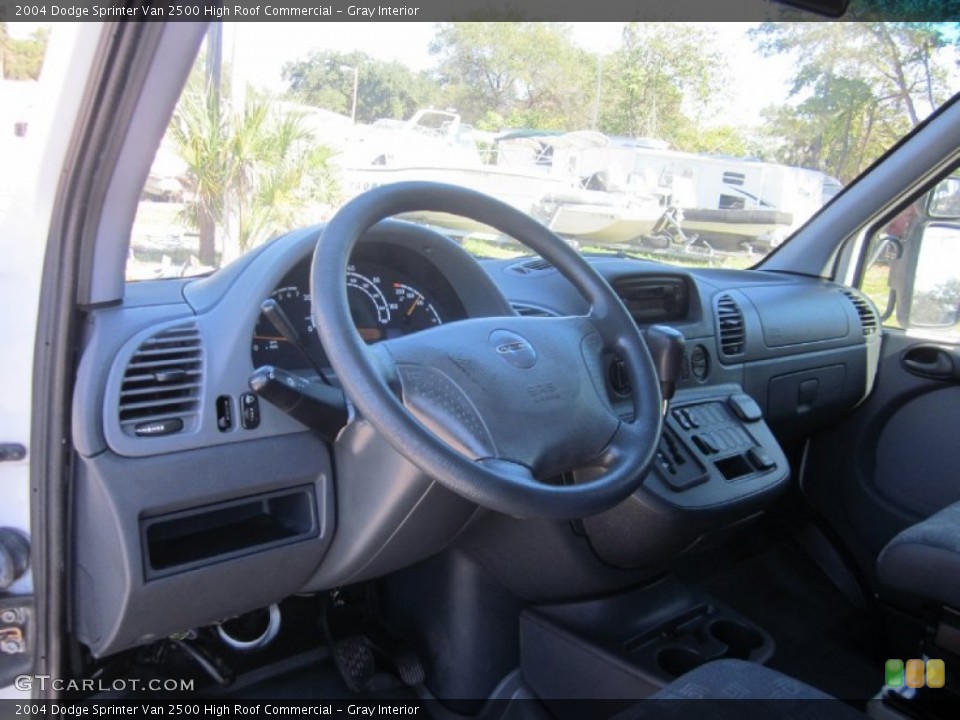 Gray Interior Dashboard for the 2004 Dodge Sprinter Van 2500 High Roof Commercial #57110373