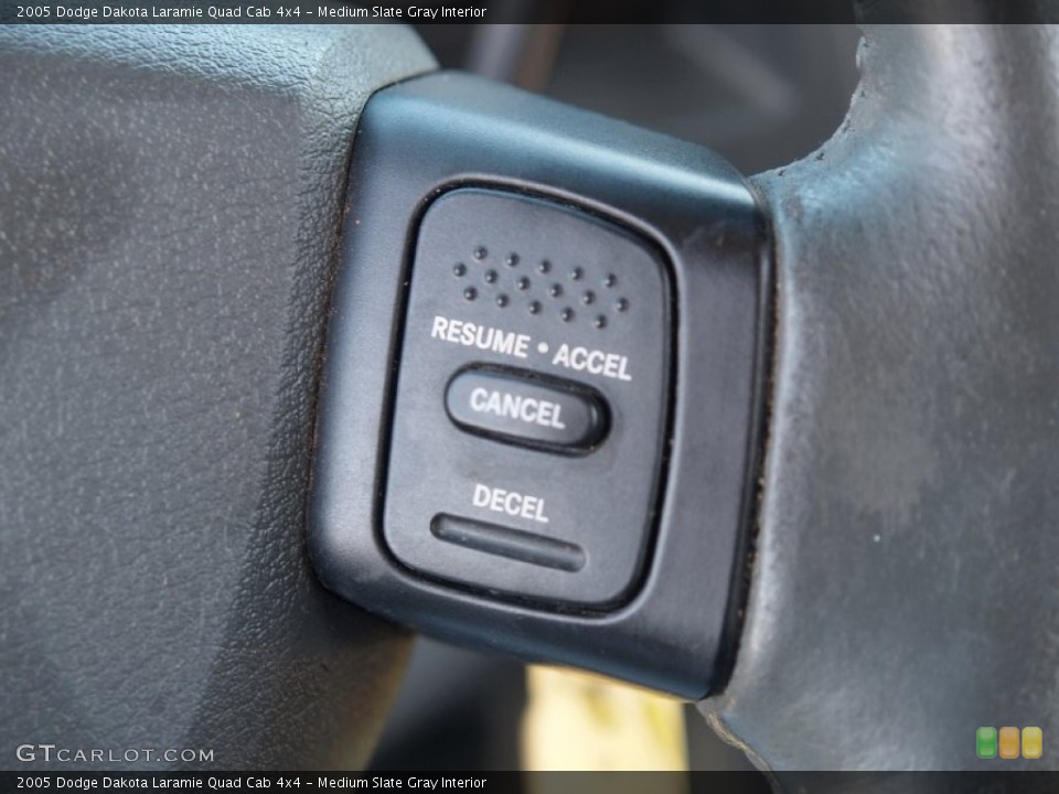 Medium Slate Gray Interior Controls for the 2005 Dodge Dakota Laramie Quad Cab 4x4 #57110983