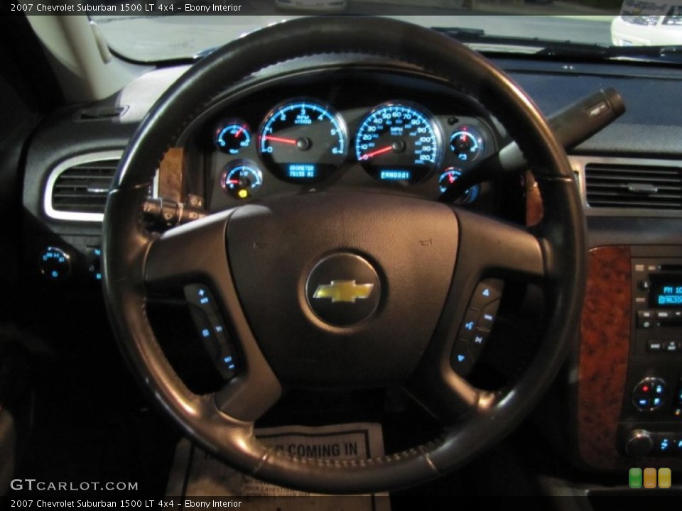 Ebony Interior Steering Wheel for the 2007 Chevrolet Suburban 1500 LT 4x4 #57111465