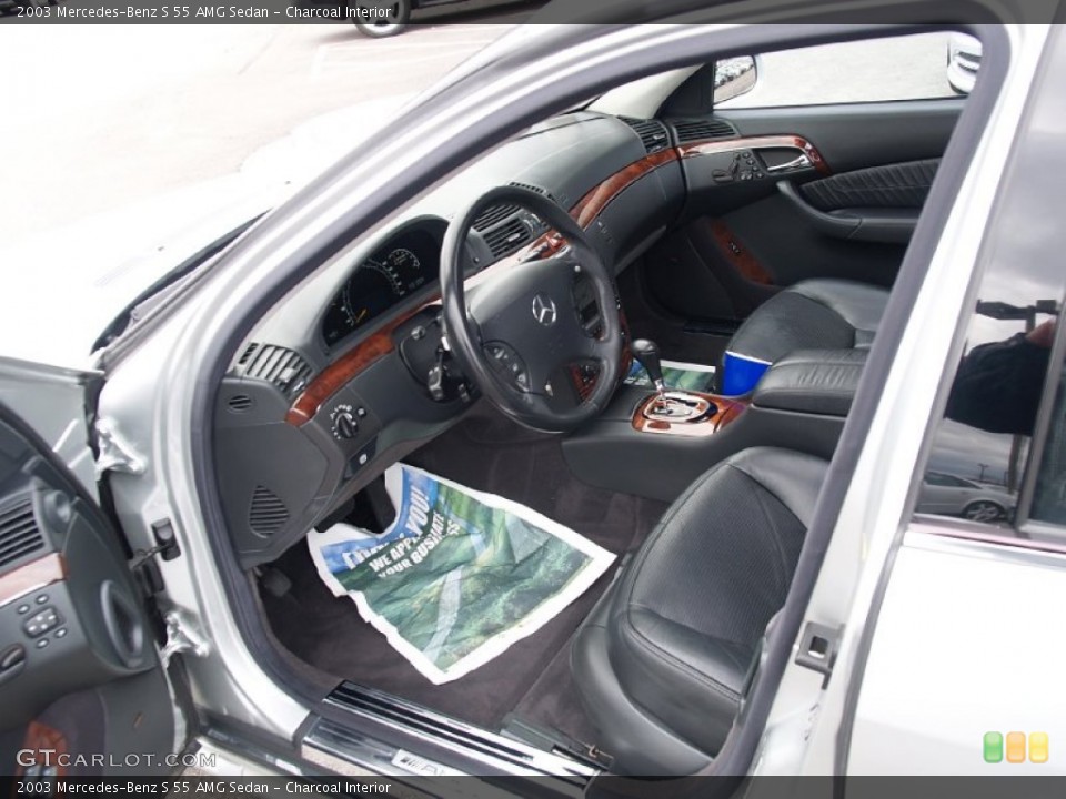 Charcoal Interior Photo for the 2003 Mercedes-Benz S 55 AMG Sedan #57113336