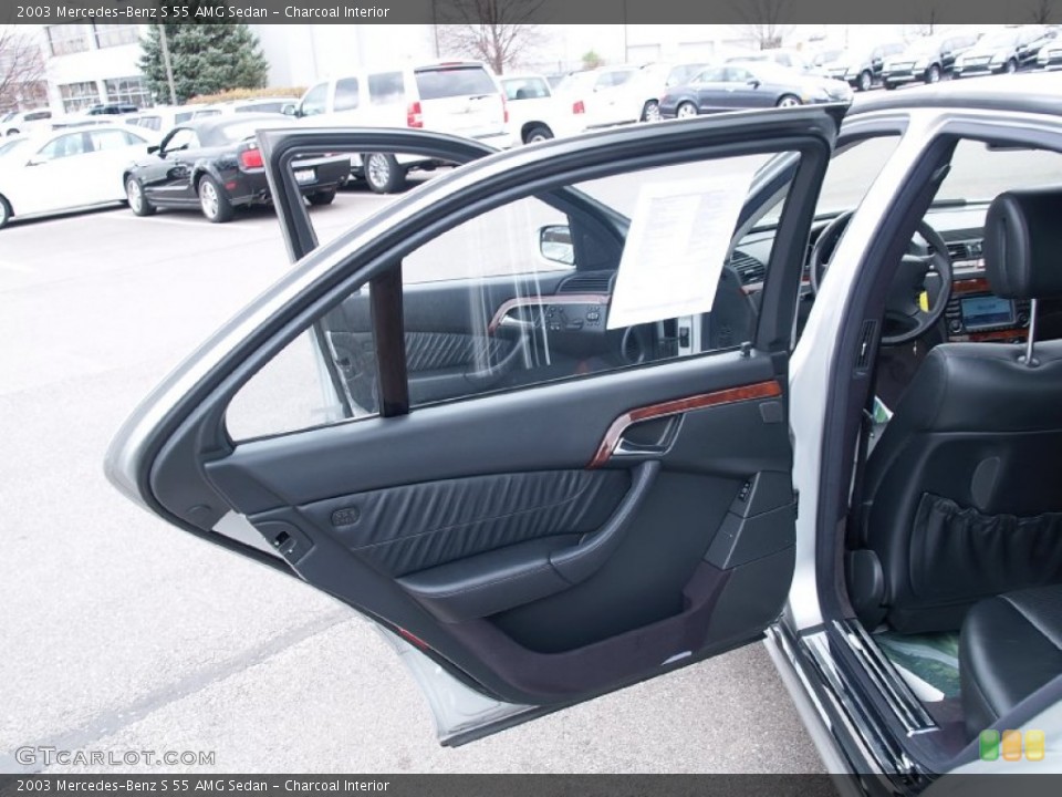 Charcoal Interior Door Panel for the 2003 Mercedes-Benz S 55 AMG Sedan #57113345