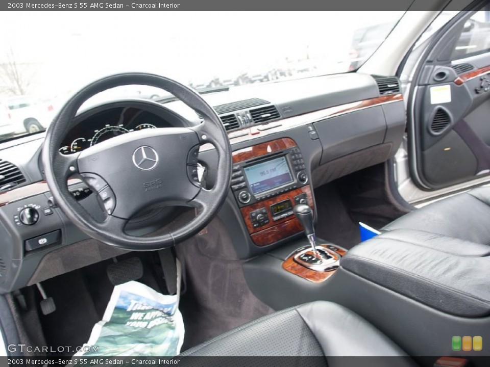 Charcoal Interior Dashboard for the 2003 Mercedes-Benz S 55 AMG Sedan #57113431