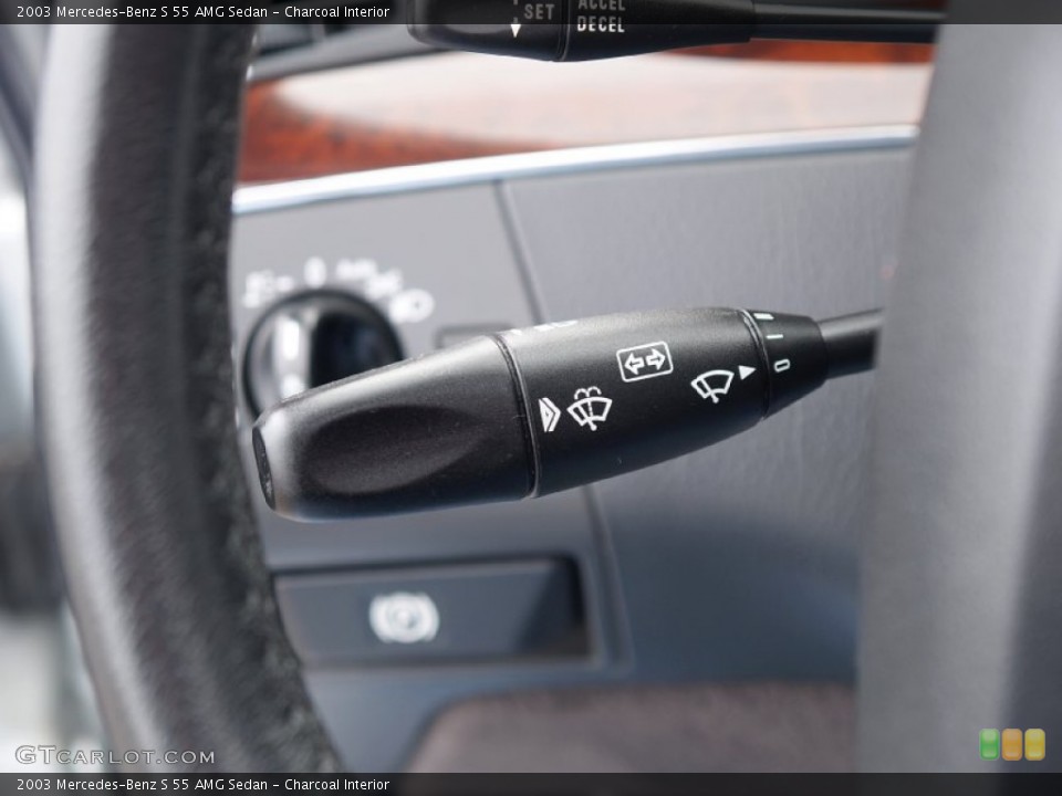 Charcoal Interior Controls for the 2003 Mercedes-Benz S 55 AMG Sedan #57113505