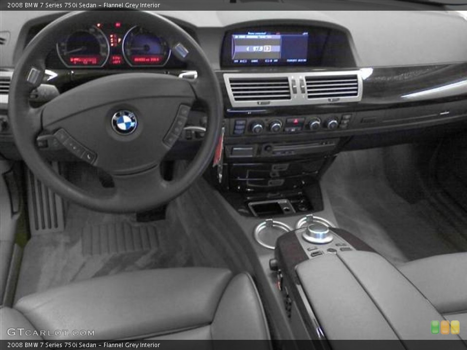 Flannel Grey Interior Dashboard for the 2008 BMW 7 Series 750i Sedan #57114195