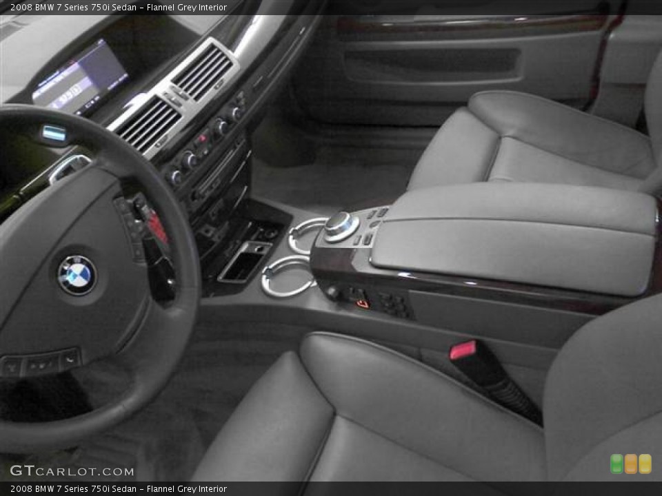 Flannel Grey Interior Photo for the 2008 BMW 7 Series 750i Sedan #57114262