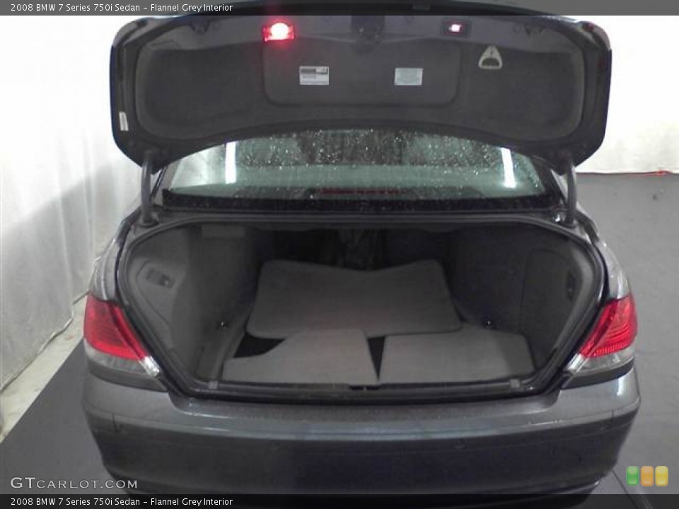 Flannel Grey Interior Trunk for the 2008 BMW 7 Series 750i Sedan #57114277