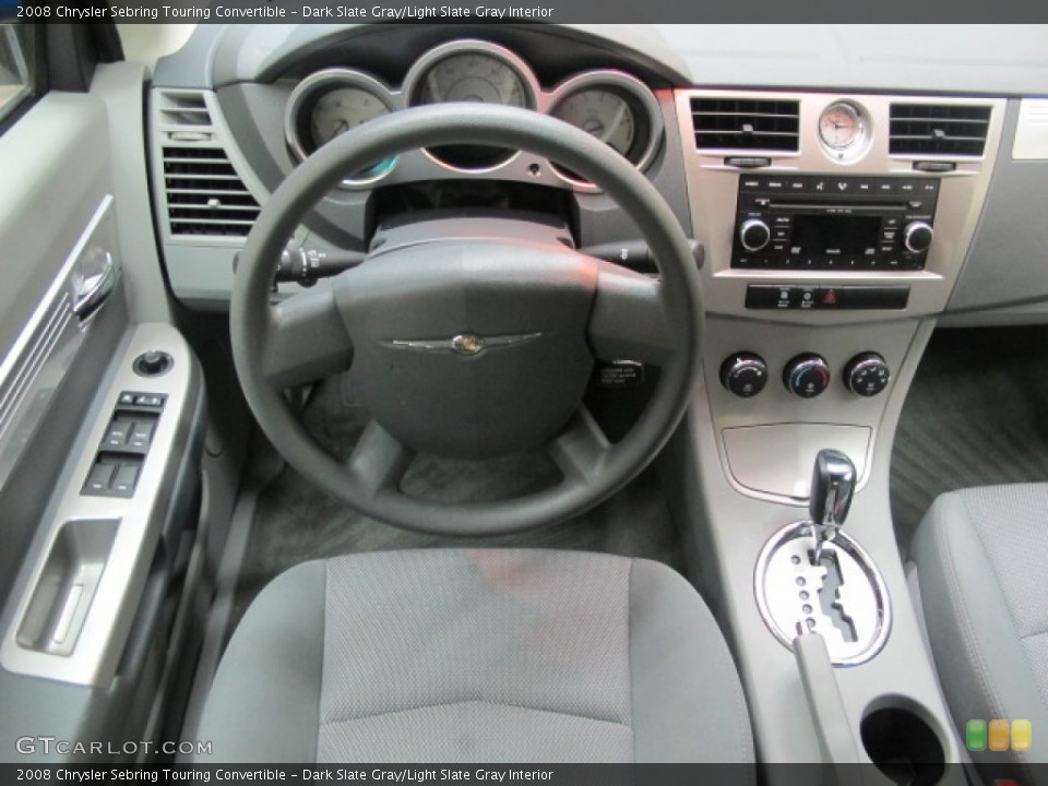 Dark Slate Gray/Light Slate Gray Interior Dashboard for the 2008 Chrysler Sebring Touring Convertible #57114694
