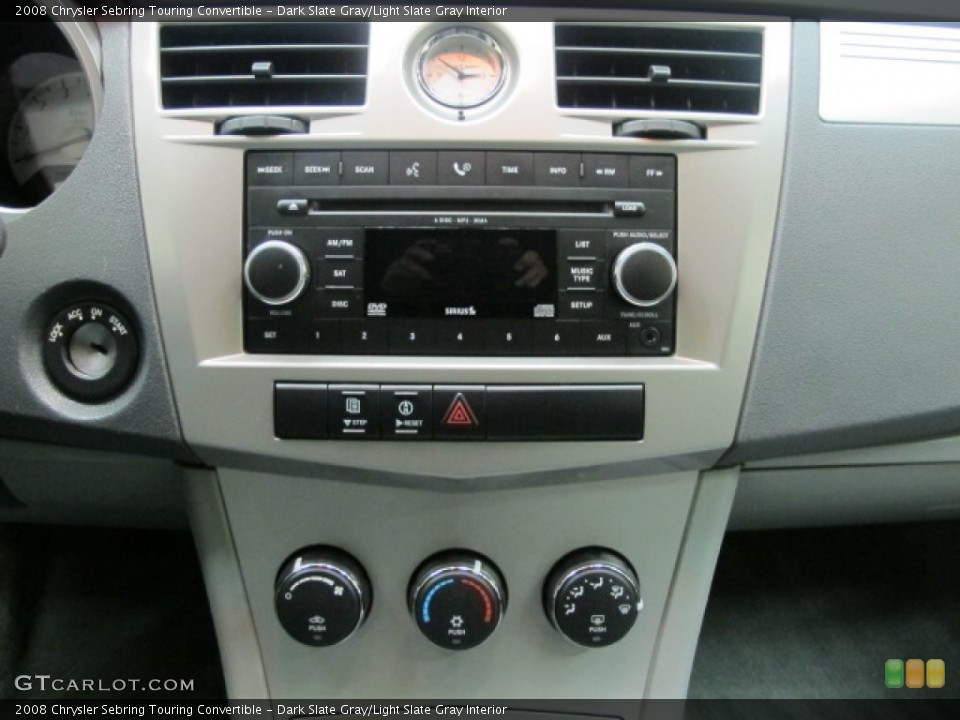 Dark Slate Gray/Light Slate Gray Interior Audio System for the 2008 Chrysler Sebring Touring Convertible #57114739