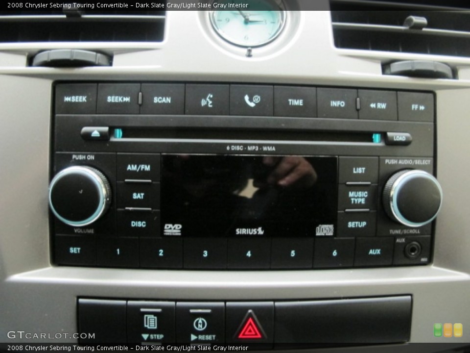 Dark Slate Gray/Light Slate Gray Interior Audio System for the 2008 Chrysler Sebring Touring Convertible #57114748