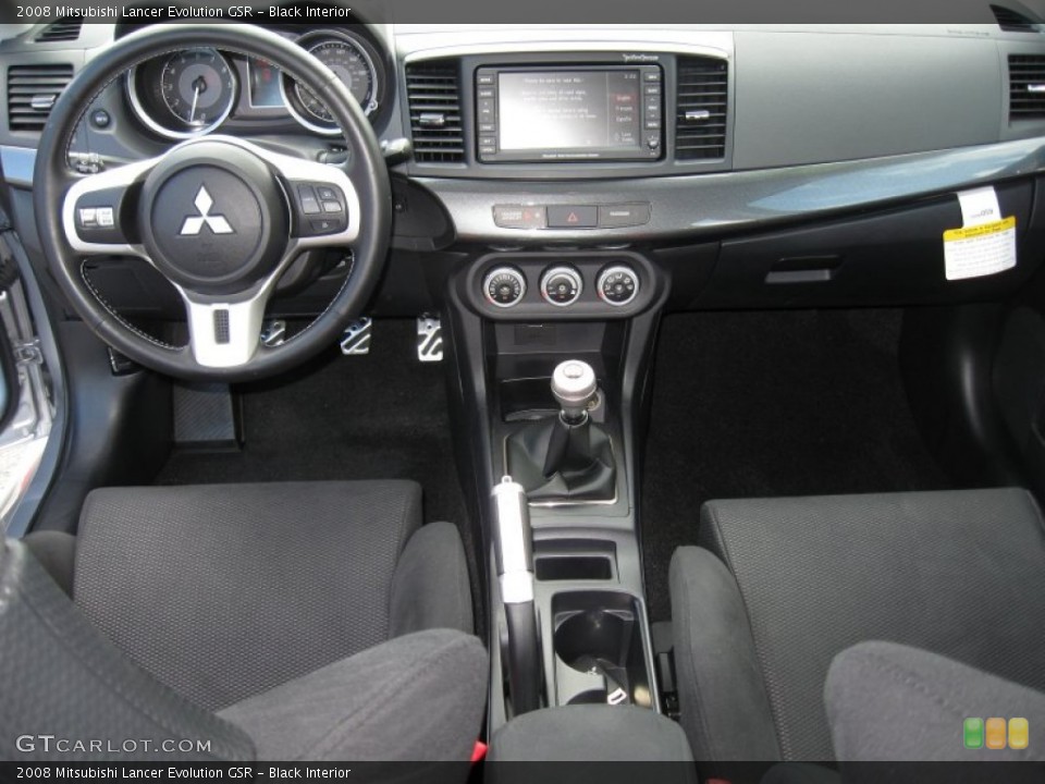 Black Interior Dashboard for the 2008 Mitsubishi Lancer Evolution GSR #57116203