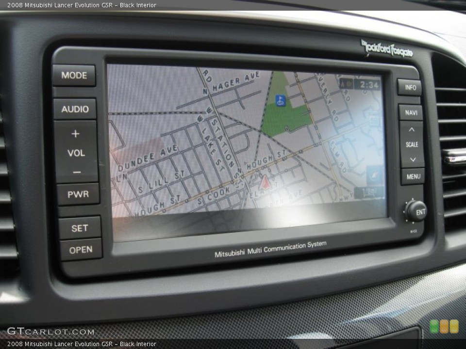 Black Interior Navigation for the 2008 Mitsubishi Lancer Evolution GSR #57116218