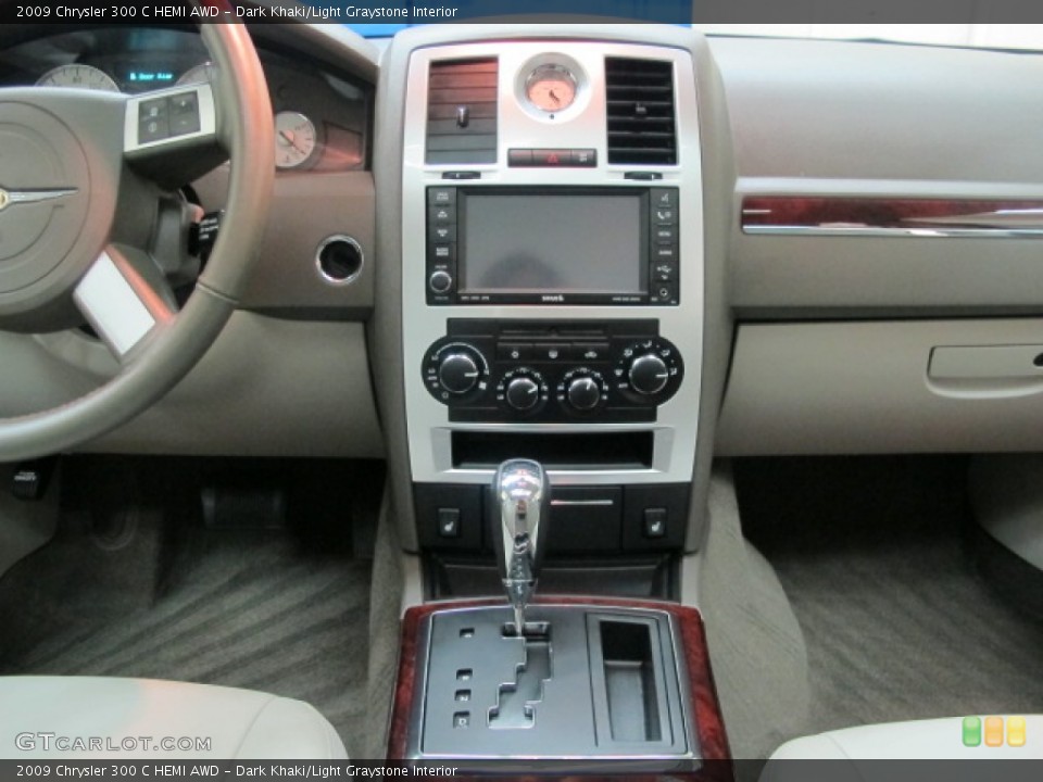 Dark Khaki/Light Graystone Interior Controls for the 2009 Chrysler 300 C HEMI AWD #57122821
