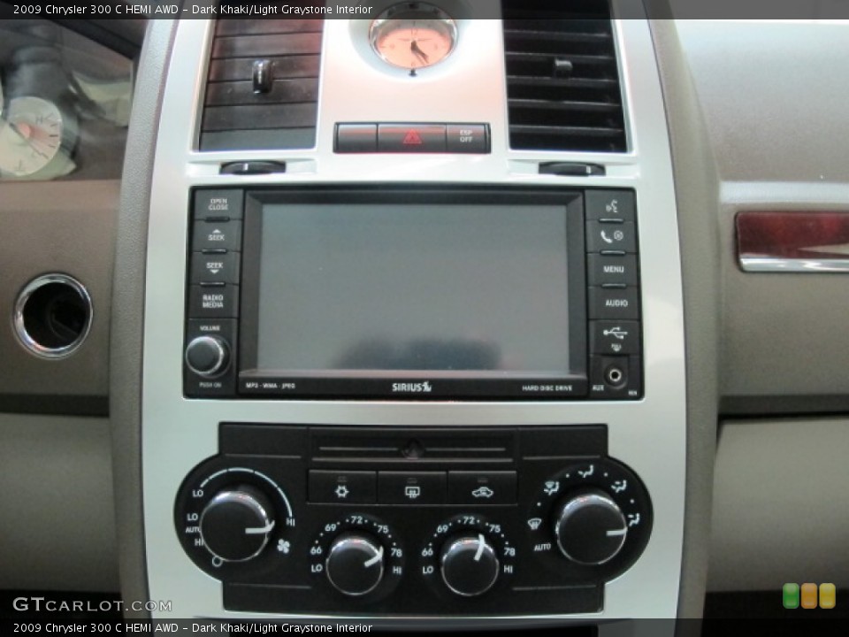 Dark Khaki/Light Graystone Interior Controls for the 2009 Chrysler 300 C HEMI AWD #57122830