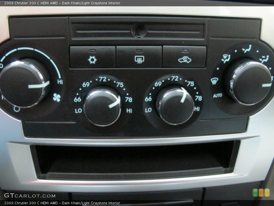 Dark Khaki/Light Graystone Interior Controls for the 2009 Chrysler 300 C HEMI AWD #57122848