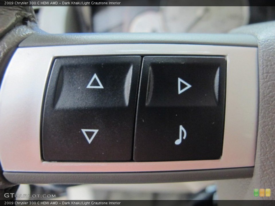 Dark Khaki/Light Graystone Interior Controls for the 2009 Chrysler 300 C HEMI AWD #57122893