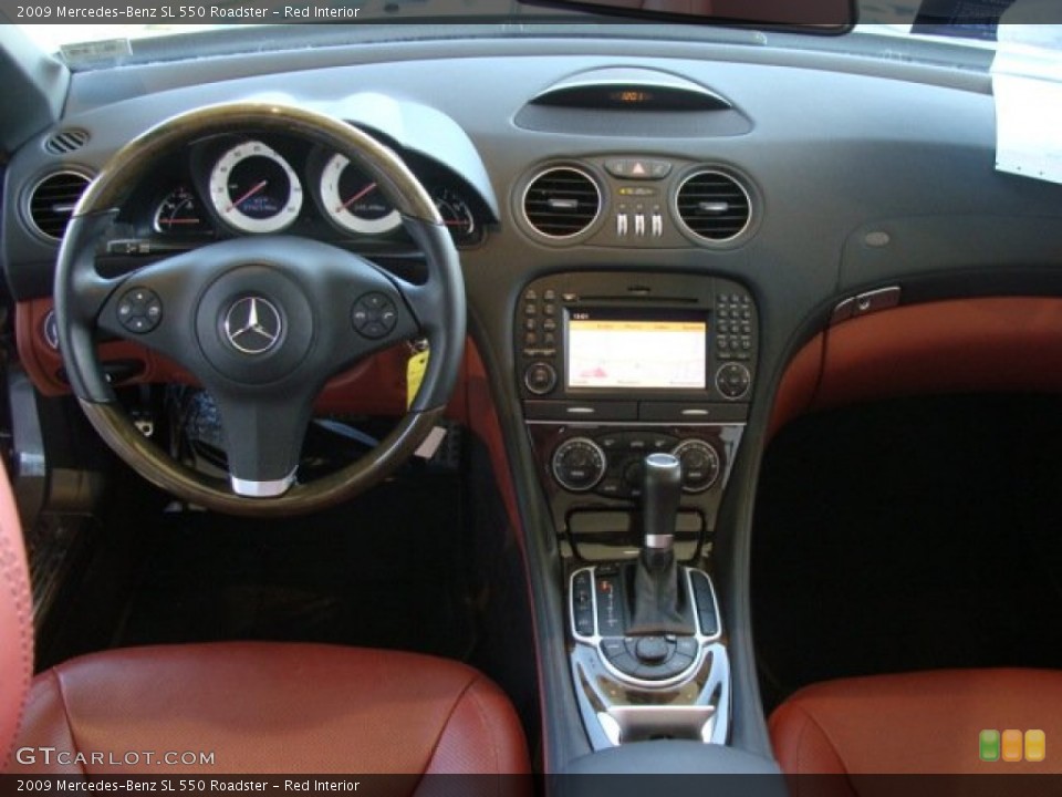 Red Interior Dashboard for the 2009 Mercedes-Benz SL 550 Roadster #57122899