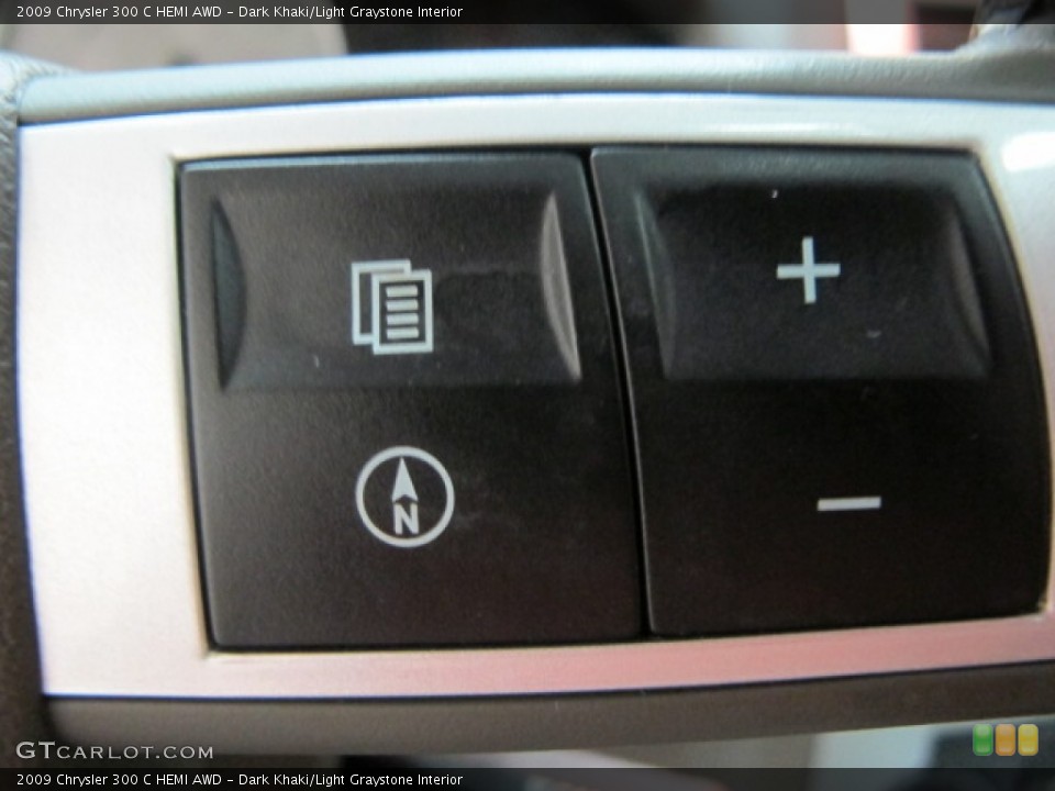 Dark Khaki/Light Graystone Interior Controls for the 2009 Chrysler 300 C HEMI AWD #57122902