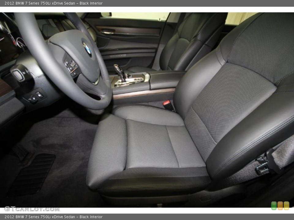 Black Interior Photo for the 2012 BMW 7 Series 750Li xDrive Sedan #57127009