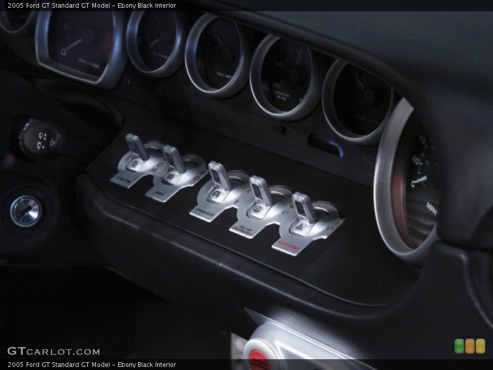 Ebony Black Interior Gauges for the 2005 Ford GT  #57130417