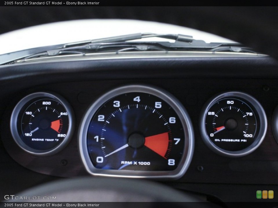 Ebony Black Interior Gauges for the 2005 Ford GT  #57130486