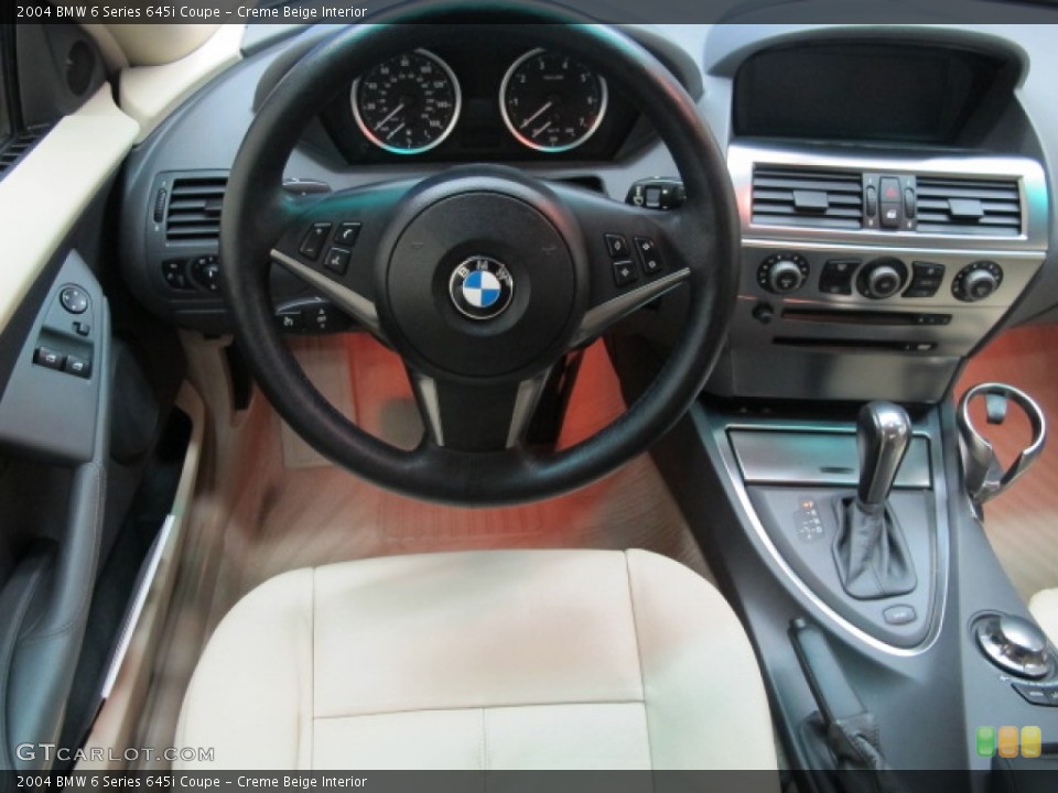 Creme Beige Interior Steering Wheel for the 2004 BMW 6 Series 645i Coupe #57133054