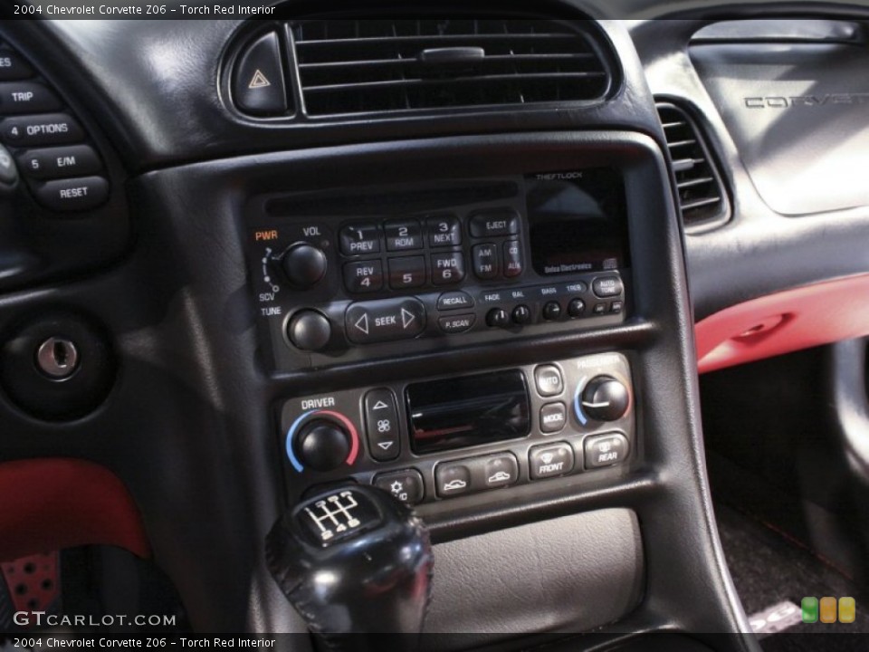 Torch Red Interior Controls for the 2004 Chevrolet Corvette Z06 #57134962